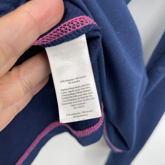 VINEYARD VINES Performance‎ Navy Blue Long-Sleeve Lightweight Hoodie Size M - Picture 6 of 8